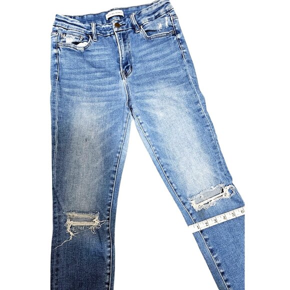 Flying Monkey Women's Distressed Blue Jeans Size 29  (A) - Picture 12 of 12
